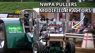 Epic class of NWPA Pullers Modified Pulling Tractors at the 2025 Patriot Pull in Clarks Mills, PA!