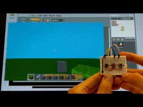 Minecraft Pi + Scratch interactive game