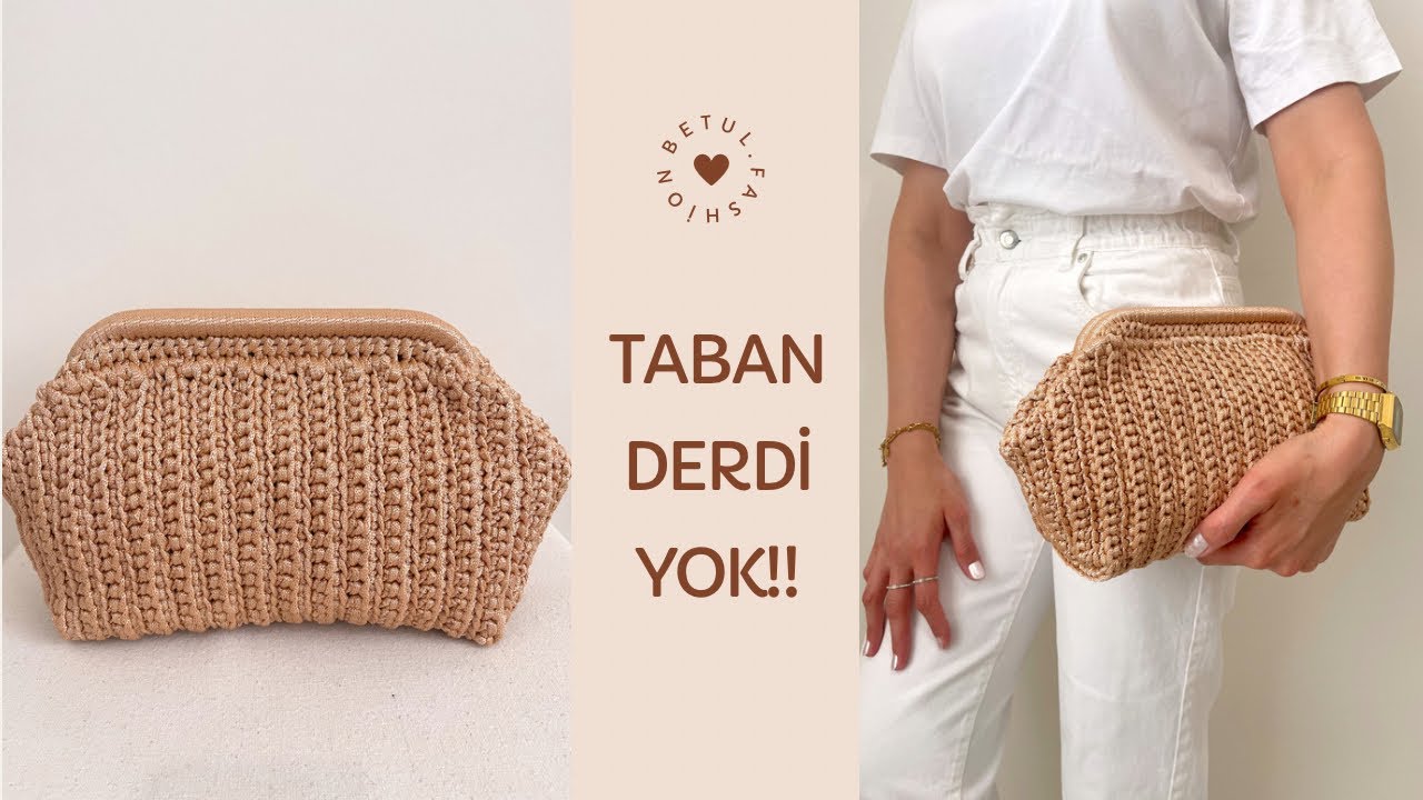 RİBBON İPTEN TABANSIZ BURSLU ÇANTA ÖRÜYORUZ