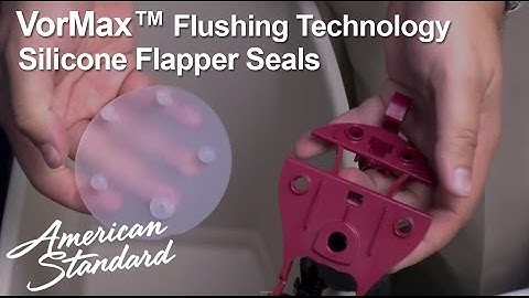 VorMax Toilet: Silicone Flapper Seals Removal and Installation