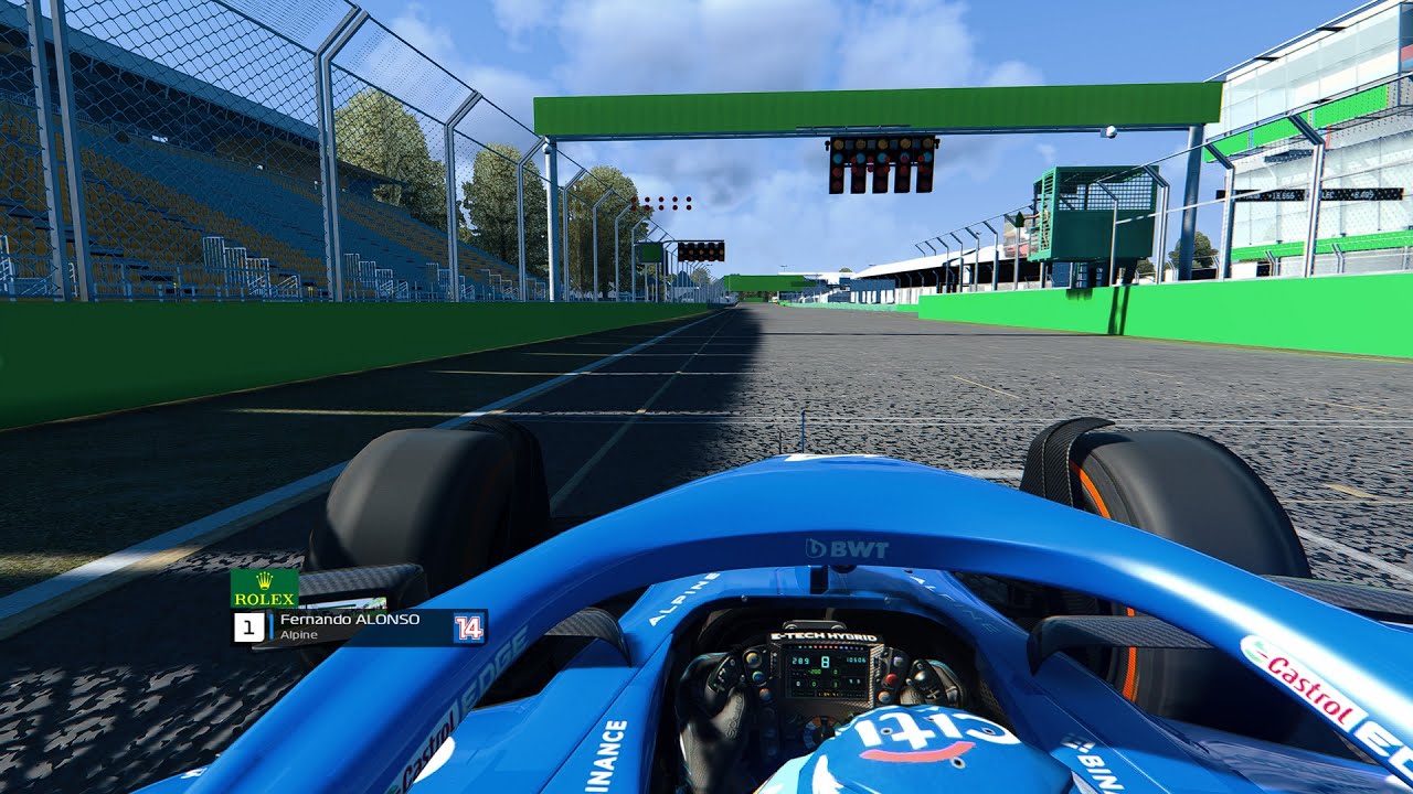 Assetto Corsa - Fernando Alonso Onboard | Melbourne NEW LAYOUT  2022