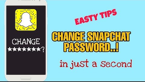 How to change Snapchat password 2023