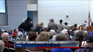 Arizona sheriffs show support for local law enforcement at border hearing
