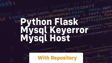 Python Flask Mysql KeyError MYSQL HOST