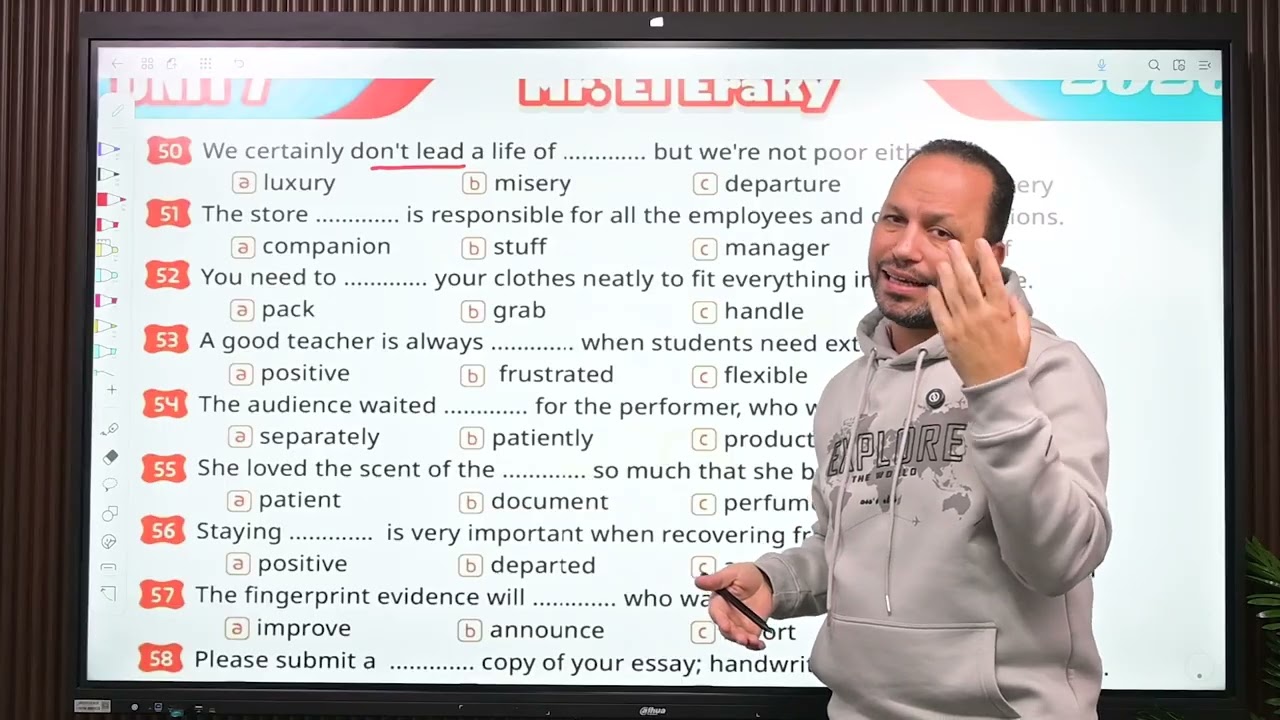 حل تدريبات Unit 7  للصف الثالث الثانوى