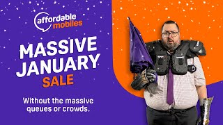 Affordable Mobiles TVC: Massive January Sale without the massive queues