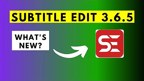 Subtitle Edit 3.6.5 is OUT | FREE Automatic Speech to Text for 20+ Languages Is OFFICIAL ⚡️