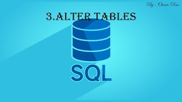 3.Alter Tables | Programming Master Rao