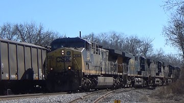 CSX AC44CW 510 Leads 5-Engine Manifest Q584-06 on 2/6/22