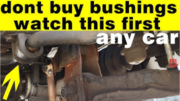 dont buy sway bar bushings ever again just do this and problem fixed any make/year/model