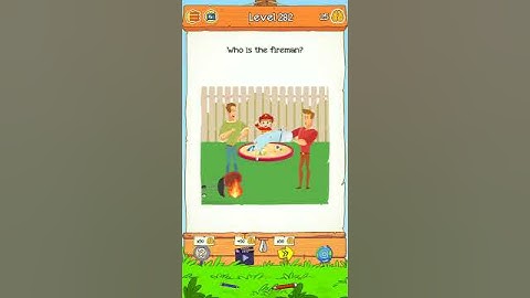 Braindom 2 Riddle Level 236 Who is the fireman Solution Walkthrough
