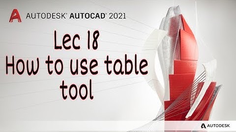 Lec 18 How to create table in autocad / Syncronise cad / Autocad / Abhishek vishal / Like And Sub