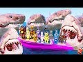 Watch 1000+ Megalodon Army Eats All the Animatronics Alive! (GTA 5 Mods FNAF RedHatter)