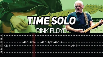 Pink Floyd - Time solo (Guitar lesson with TAB)