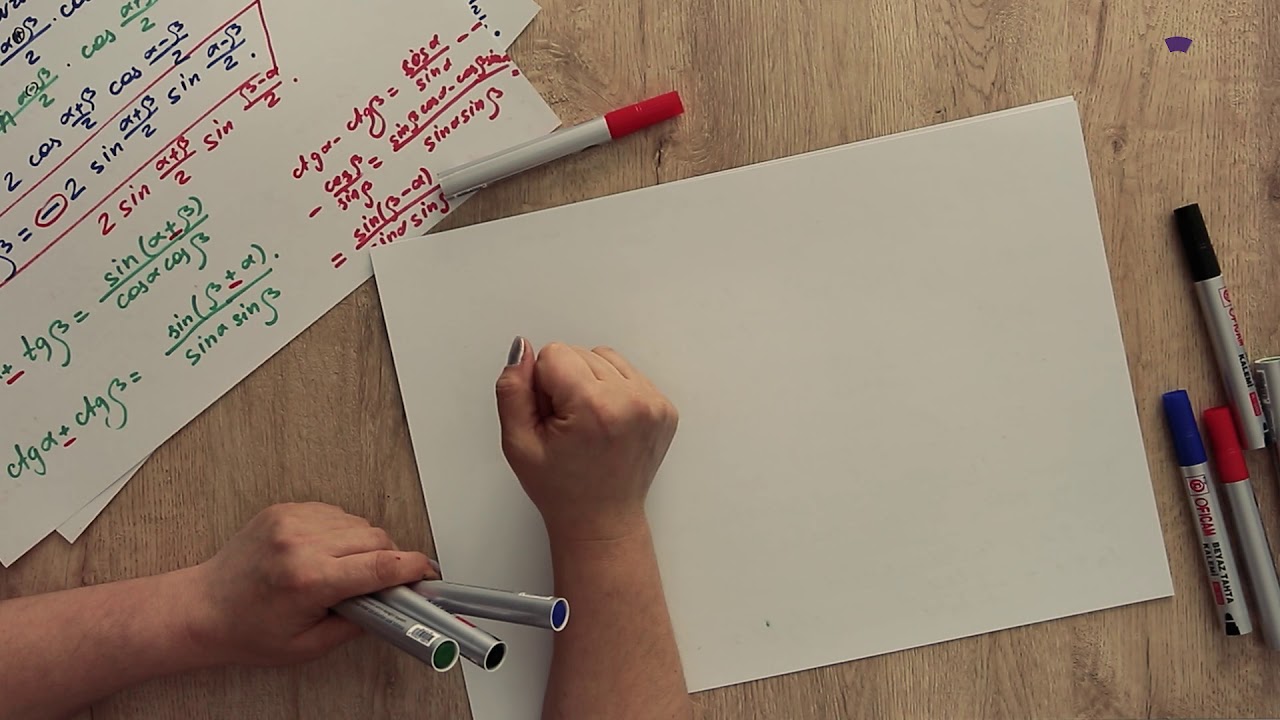 Riyaziyyat - Triqonometrik funksiyaların hasilinin cəmə və cəminin hasilə çevrilməsi.|Triqonometriya