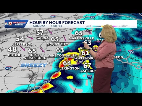 Rain likely in North Carolina, April 4 update | Easter Sunday forecast includes storms, WXII 12 W...