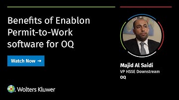 Benefits of Enablon Permit-to-Work software for OQ