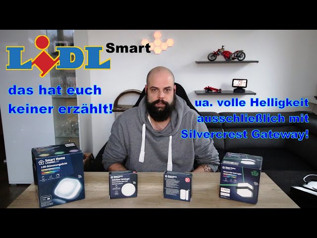 Lidl Smart Home Türklingel, Fenstersensor, Stimmungslicht und Außenlampe an  vier Gateways - YouTube