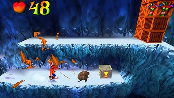 Crash Bandicoot 2: Cortex Strikes Back (PAL) 100% Walkthrough #031 Level 18: Cold Hard Crash (2/2)