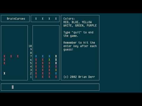 BrainCurses, ncurses-based Mastermind clone