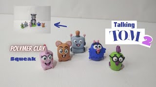 Squeak - Talking Tom 2 polymer clay | Talking Tom 2 | Clay art @VickyCrafts25 screenshot 2