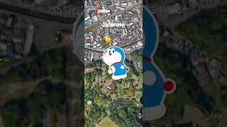 Cartoon Doraemon On Google Maps And Google Earth 