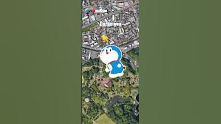 Cartoon Doraemon on google maps and google earth 🌍 #shorts #worldyguy2m