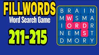 FILLWORDS Word Search Games level 211 212 213 214 215
