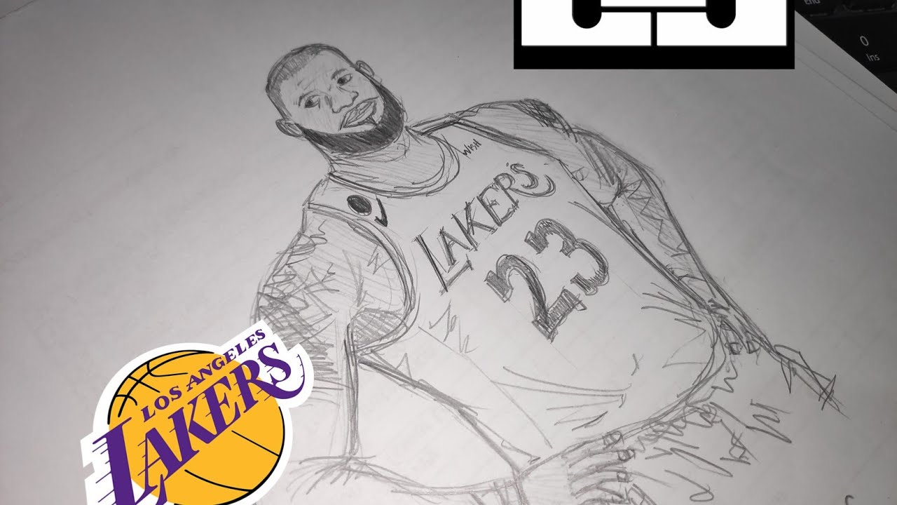 Drawing one of the famous NBA players - YouTube