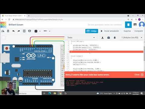 Practica 3 Semaforo Ciclo FOR - YouTube