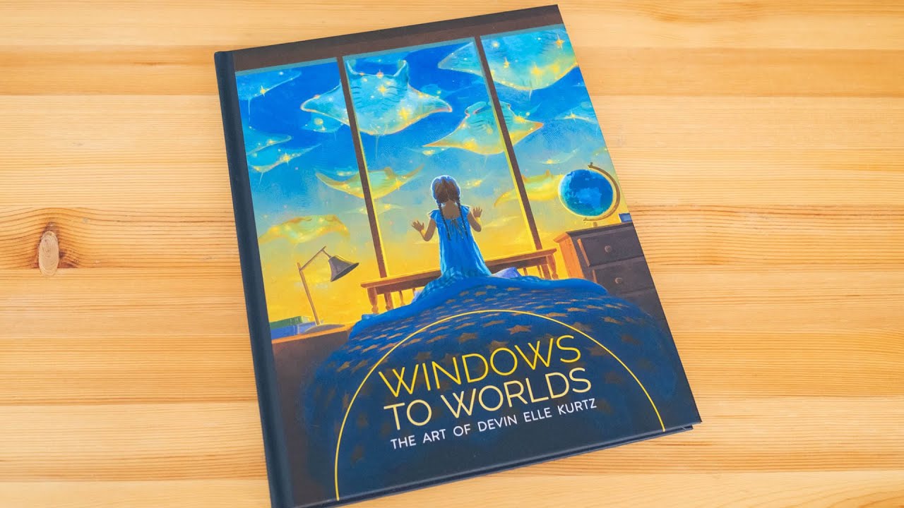 希少本　Worlds and Windows  Gilbert & e Windows to Worlds: The Art of Devin Elle Kurtz - with signed