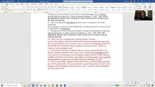 MAT 114 Online Summary of Welcome Message