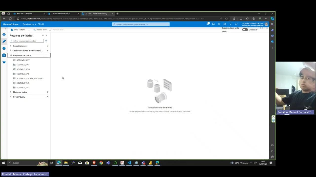 PROCESO ETL CON AZURE DATA FACTORY y PYTHON - B3 - YouTube