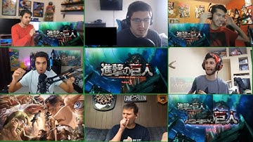 AOT Season 3 Part 2 | OP Reaction Mashup | Linked Horizon - Shoukei to Shikabane no Michi