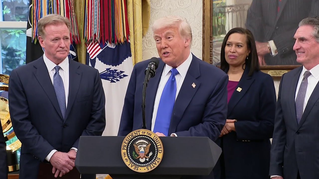 Trump announces 2027 NFL draft in DC | NBC4 Washington - YouTube