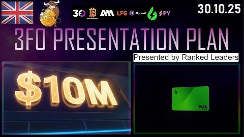 VK | 30 oktober, donderdag - 3FO-presentatie