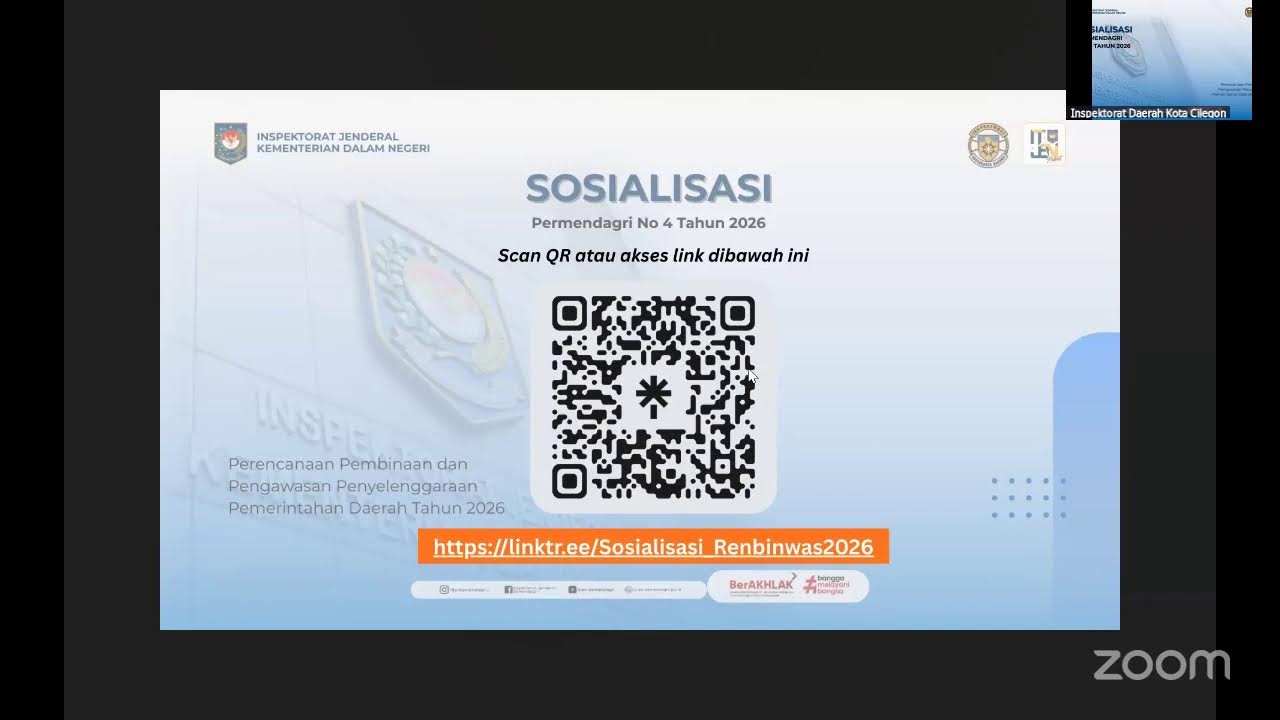 Sosialisasi Permendagri Renbinwas Tahun 2026