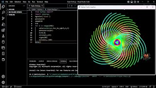 Python turtle animation Beautiful 😍 multiple shell 🐚 using python #shorts #shortsbreak #python