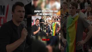 Should the Rich Take Care of the Homeless? Charlie Kirk’s Viral Debate Moment 🔥