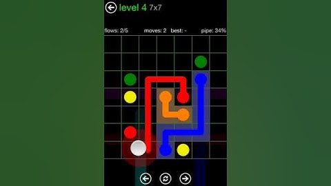 Flow Free 7X7 level 4 Green Pack walkthrough