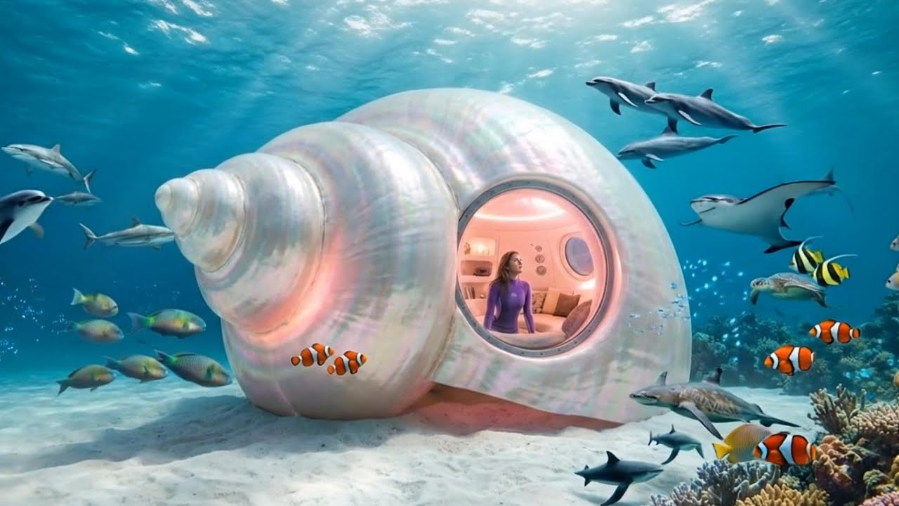 Building a Secret Underwater House Alone (No Talking)