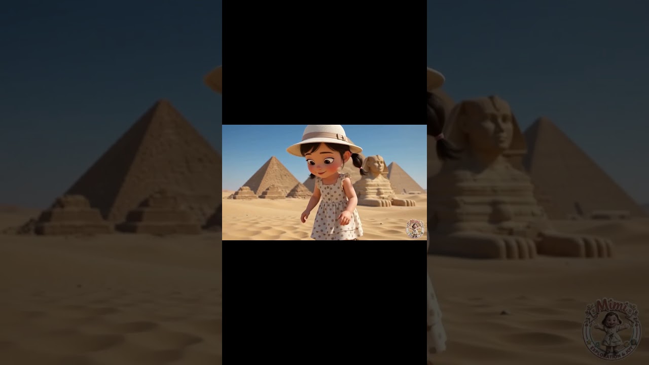 Mimi Visits Egypt! 🇪🇬🐪 Pyramids & Ancient Wonders | @MimiCartoonsandStories #Shorts