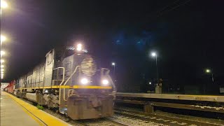 10/15/22 | Trains At Night On The CN Chicago Subdivision (Homewood IL)