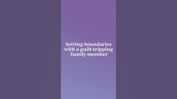 Setting boundaries with a family member#counselors #mentalhealth #therapist #boundaries