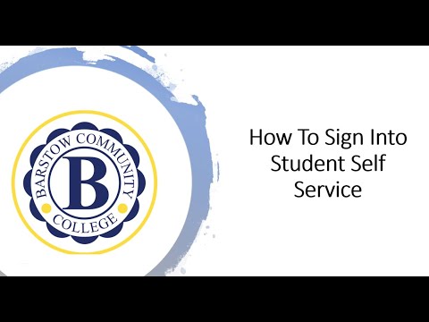 How To Sign Into Student Self Service