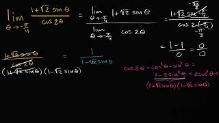 Math Differential Calculus - Trig limit using double angle identity