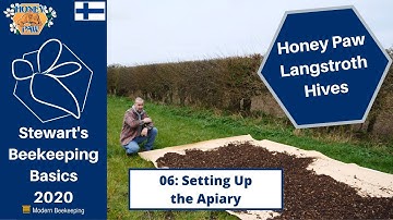 Honey Paw Hives Project: - 06: Setting Up The Apiary - Stewart Spinks at the Norfolk Honey Co.