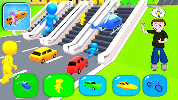 Shape-shifting All Levels Mobile Gameplay Walkthrough Updated Game  iOS,Android Stick Race Level 2A3