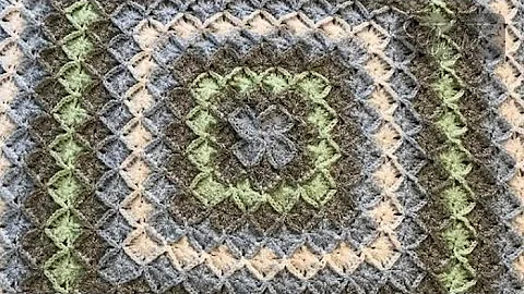 Crochet Bavarian Stitch Square