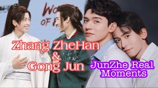 Zhang ZheHan and Gong Jun (JunZhe) Flirting Moments Word of honor BTS